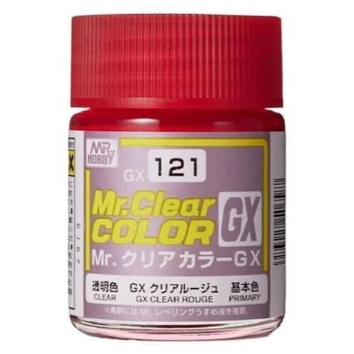 GX121 Gunze vernice smalto GX Clear Rouge 18ml Mr.Hobby colore modellismo