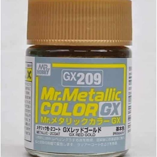 GX209 Gunze vernice smalto Metallic Color – Red Gold 18ml Mr.Hobby colore modellismo