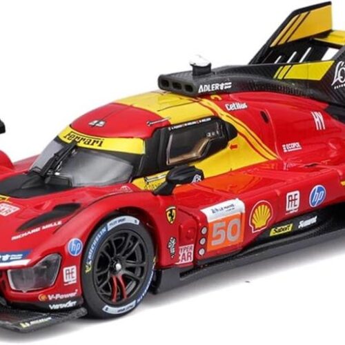 Ferrari 499P N°50, Bburago 36322-50 | Vincitrice 24H Le Mans 2024 | Diecast Model Scala 1:43