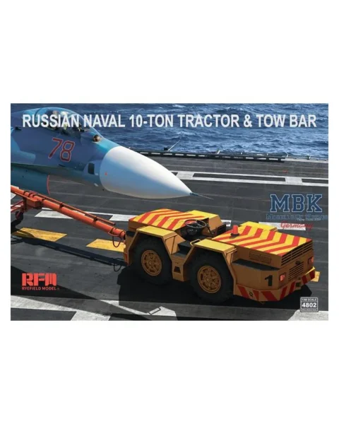 Russian Naval 10-Ton Tractor & Tow Bar, Rye Field Model 4802 | Mezzo di Supporto a Terra Navale | Scala 1:48