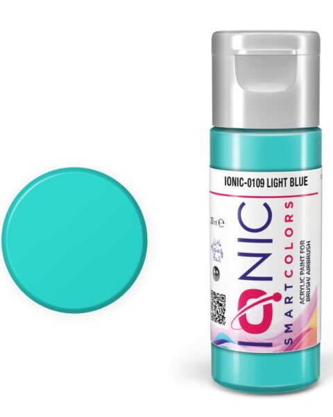 IONIC - colore acrilico Blu Chiaro (Light Blue) per Modellismo, IONIC-0109, Ammo-Mig