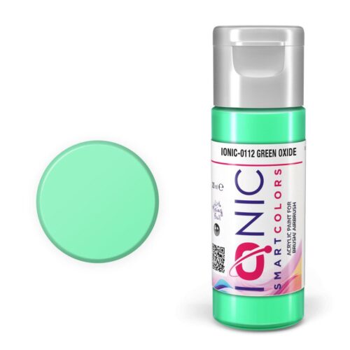 IONIC – colore acrilico Verde Ossidato (Green Oxide) per Modellismo, IONIC-0112, Ammo-Mig