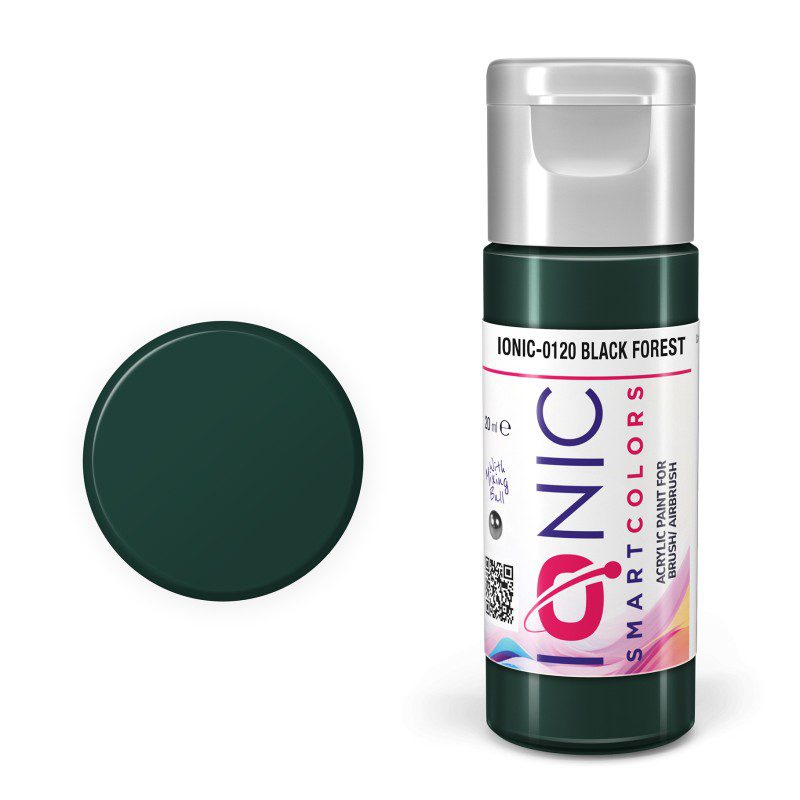 IONIC - colore acrilico Nero Foresta (Black Forest) per Modellismo, IONIC-0120, Ammo-Mig