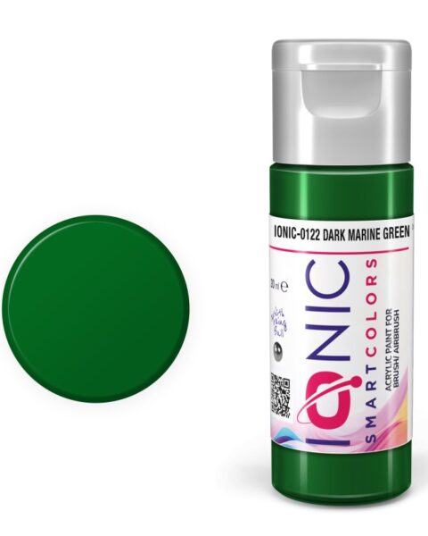 IONIC - colore acrilico Verde Marino Scuro (Dark Marine Green) per Modellismo, IONIC-0122, Ammo-Mig