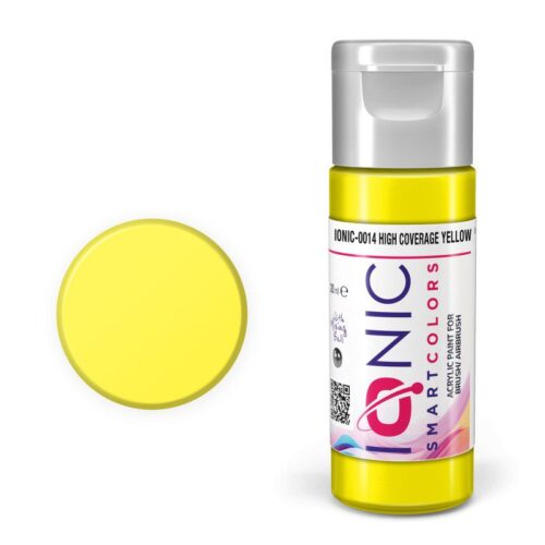 IONIC – colore acrilico Giallo Alta Copertura (High Coverage Yellow) per Modellismo, IONIC-0014, Ammo-Mig