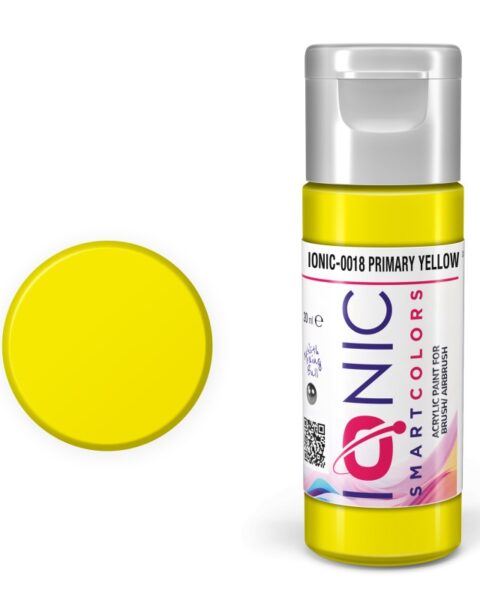 IONIC - colore acrilico Giallo Primario (Primary Yellow) per Modellismo, IONIC-0018, Ammo-Mig