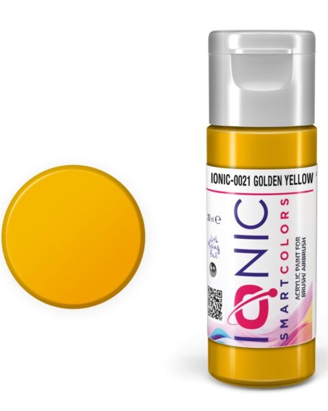 IONIC - colore acrilico Giallo Dorato (Golden Yellow) per Modellismo, IONIC-0021, Ammo-Mig