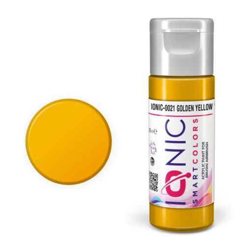 IONIC – colore acrilico Giallo Dorato (Golden Yellow) per Modellismo, IONIC-0021, Ammo-Mig