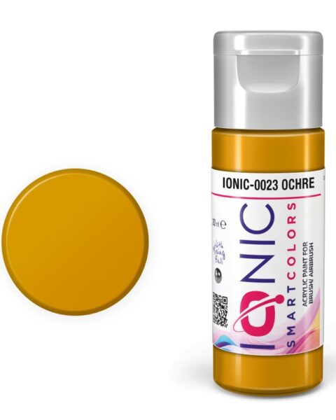 IONIC - colore acrilico Ocra (Ochre) per Modellismo, IONIC-0023, Ammo-Mig