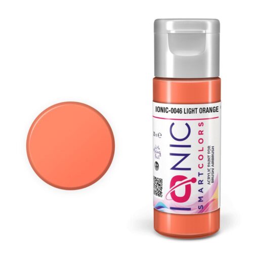 IONIC – colore acrilico Arancione Chiaro (Light Orange) per Modellismo, IONIC-0046, Ammo-Mig
