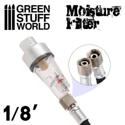 Green Stuff World 1491 – Filtro Separatore d’Acqua e Condensa per Aerografo | Attacco Standard 1/8″ | Accessorio Strumentale