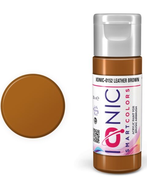 IONIC - colore acrilico Marrone Pelle (Leather Brown) per Modellismo, IONIC-0152, Ammo-Mig