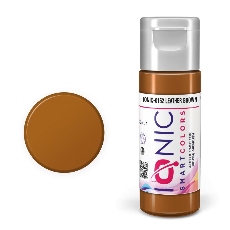 IONIC - colore acrilico Marrone Pelle (Leather Brown) per Modellismo, IONIC-0152, Ammo-Mig