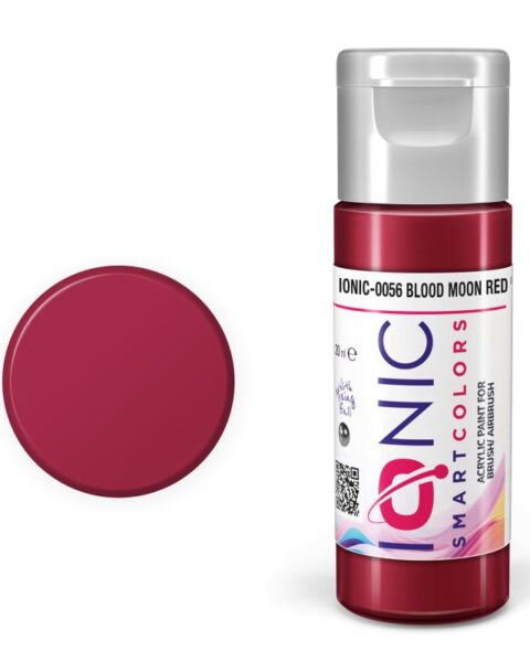 IONIC - colore acrilico Rosso Luna di Sangue (Blood Moon Red) per Modellismo, IONIC-0056, Ammo-Mig