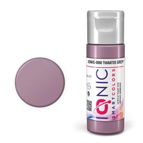 IONIC – colore acrilico Grigio Thanatos (Thanatos Grey) per Modellismo, IONIC-0060, Ammo-Mig
