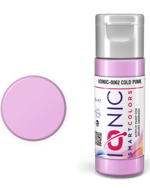IONIC - colore acrilico Rosa Freddo (Cold Pink) per Modellismo, IONIC-0062, Ammo-Mig