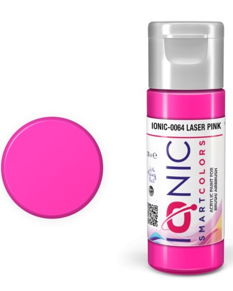 IONIC - colore acrilico Rosa Laser (Laser Pink) per Modellismo, IONIC-0064, Ammo-Mig