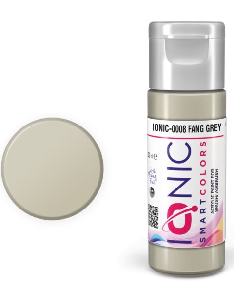 IONIC - colore acrilico Grigio Zanna (Fang Grey) per Modellismo, IONIC-0008, Ammo-Mig