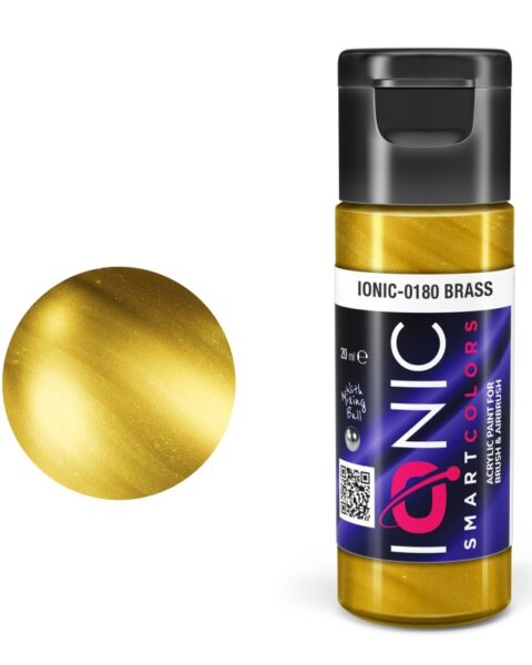 IONIC - colore acrilico Ottone (Brass) per Modellismo, IONIC-0180, Ammo-Mig
