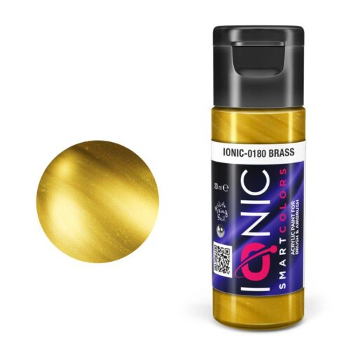IONIC – colore acrilico Ottone (Brass) per Modellismo, IONIC-0180, Ammo-Mig