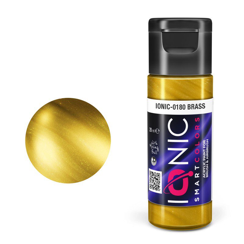 IONIC - colore acrilico Ottone (Brass) per Modellismo, IONIC-0180, Ammo-Mig