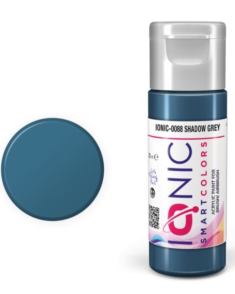 IONIC - colore acrilico Grigio Ombra (Shadow Grey) per Modellismo, IONIC-0088, Ammo-Mig