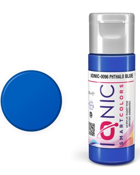 IONIC - colore acrilico Blu Ftalo (Phthalo Blue) per Modellismo, IONIC-0096, Ammo-Mig