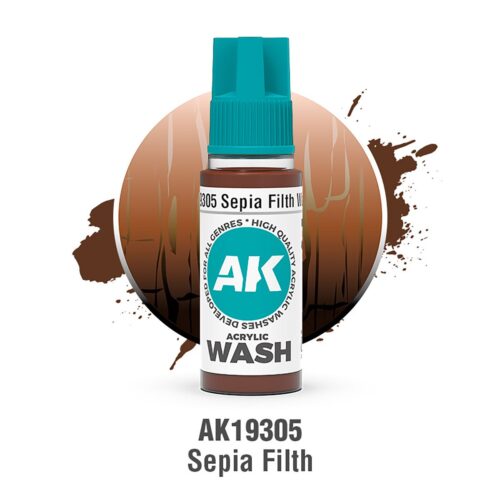 AK19305 SPORCO SEPPIA – ACRYLIC WASH AK INTERACTIVE
