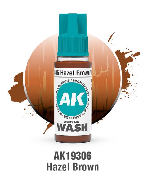 AK19306 MARRONE NOCCIOLA – ACRYLIC WASH AK INTERACTIVE