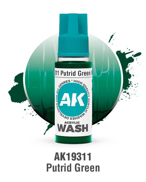 AK19311 VERDE PUTRIDO – ACRYLIC WASH AK INTERACTIVE