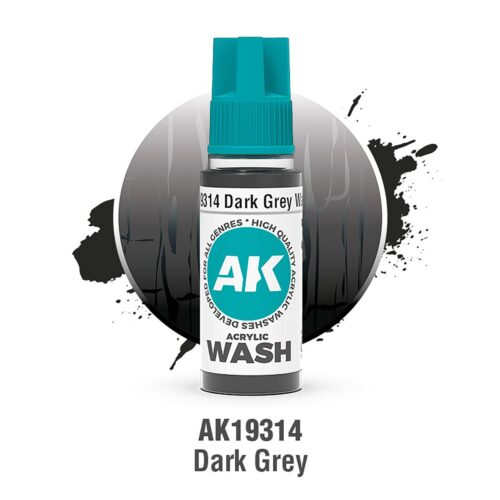 AK19314 GRIGIO SCURO – ACRYLIC WASH AK INTERACTIVE