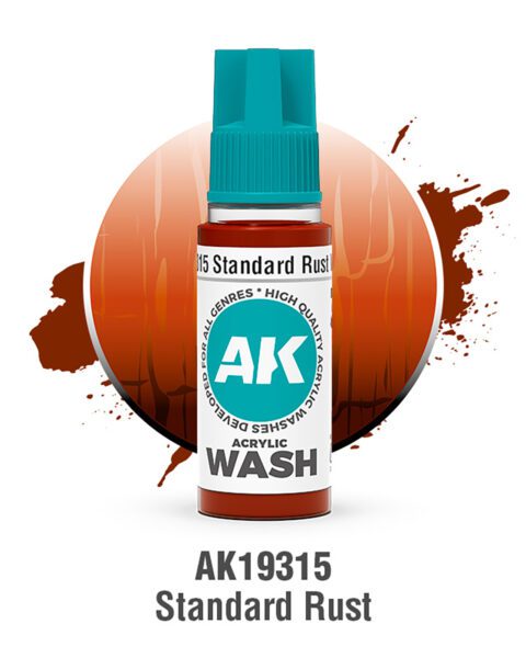 AK19315 RUGGINE STANDARD – ACRYLIC WASH AK INTERACTIVE