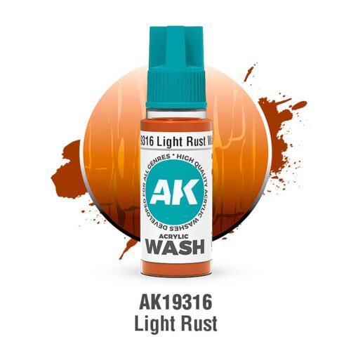 AK19316 RUGGINE LEGGERA – ACRYLIC WASH AK INTERACTIVE