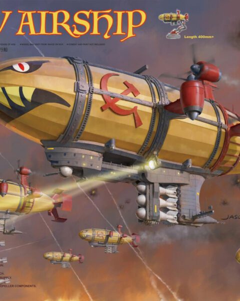 BC-004 - KIROV Airship con 'elica e sistemi di illuminazione a batteria scala 1:35 BORDER MODEL