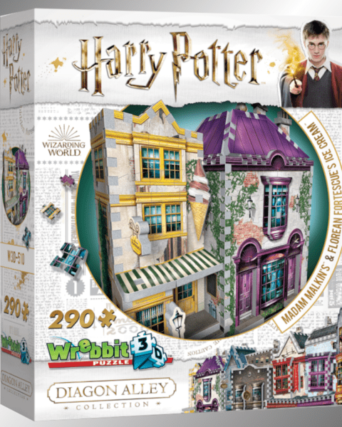 Harry Potter 3D Puzzle Madam Malkin's & Florean Fortescue's, Wrebbit 3D W3D-0510 – 290 Pezzi