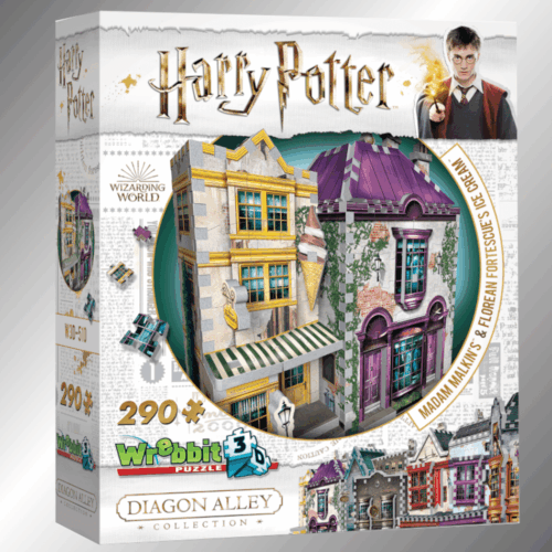 Harry Potter 3D Puzzle Madam Malkin’s & Florean Fortescue’s, Wrebbit 3D W3D-0510 – 290 Pezzi