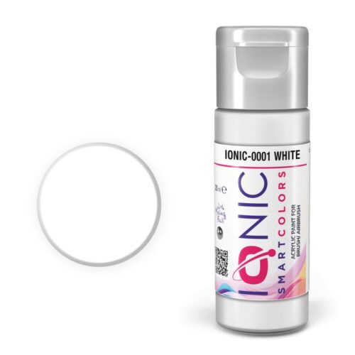IONIC – colore acrilico Bianco per Modellismo, IONIC-0001, Ammo-Mig