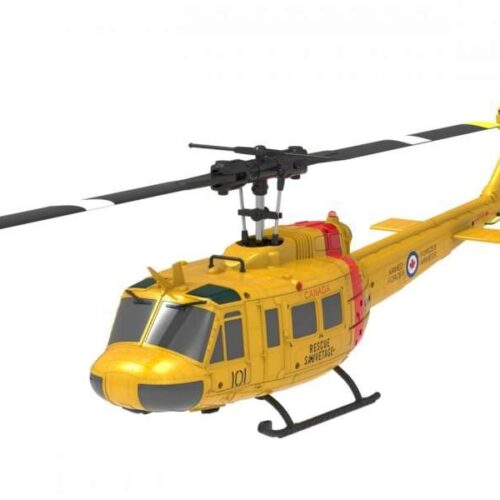 Elicottero RC Bell UH-1DX (Canada)  Versione con radio pronta al volo con doppia batteria lipo, pale di ricambio e carrello di ricambio cod. 16401