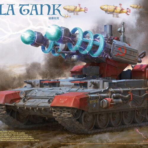 Border Model BC-005 Tesla Tank – Scala 1:35 – Red Alert Inspired Sci-Fi Kit
