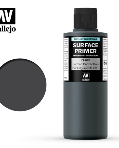 74603 Vallejo Primer: German Panzer Grey RAL7021 (200ml)