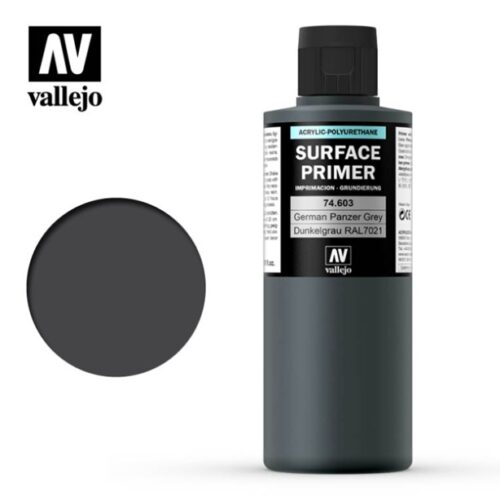 74603 Vallejo Primer: German Panzer Grey RAL7021 (200ml)