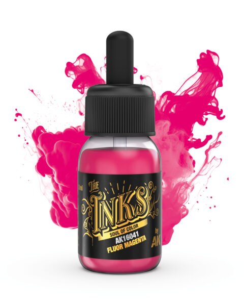 AK Interactive AK16041 – Fluor Magenta Inchiostro Fluorescente | Modellismo e Miniature