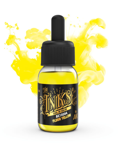 AK Interactive AK16044 – FLUOR YELLOW Inchiostro Fluorescente | Modellismo e Miniature