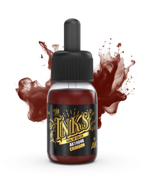 AK Interactive AK16048 – CRIMSON Inchiostro Fluorescente | Modellismo e Miniature