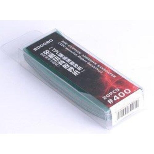 BD0080 Carta vetrata adesiva fustellante #400 – 20 pz. (Materiale TPU – Maggiore durata) Border Model