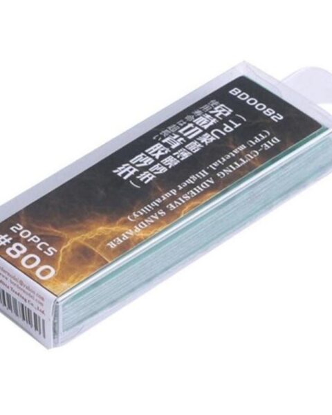 BD0082 Carta vetrata adesiva fustellante #800 - 20 pz. (Materiale TPU - Maggiore durata) Border Model
