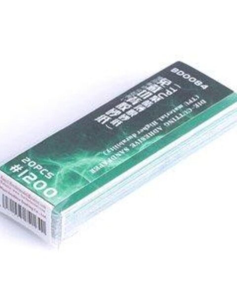 BD0084 Carta vetrata adesiva fustellante #1200 - 20 pz. (Materiale TPU - Maggiore durata) Border Model