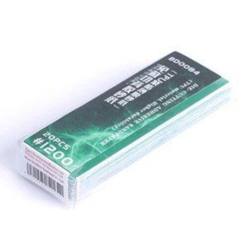 BD0084 Carta vetrata adesiva fustellante #1200 – 20 pz. (Materiale TPU – Maggiore durata) Border Model