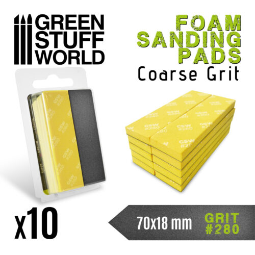 10769 – SPUGNA ABRASIVA EVA – Grana 280 – GREEN STUFF WORLD