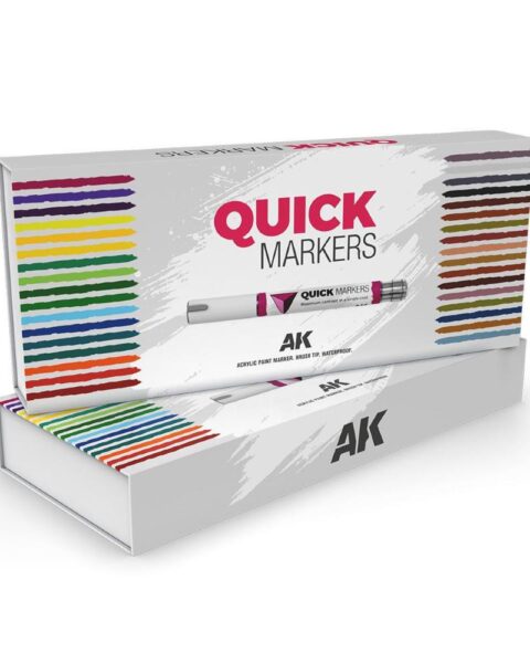 AK Interactive QUICK MARKERS – Special Box Full Range (34x)
